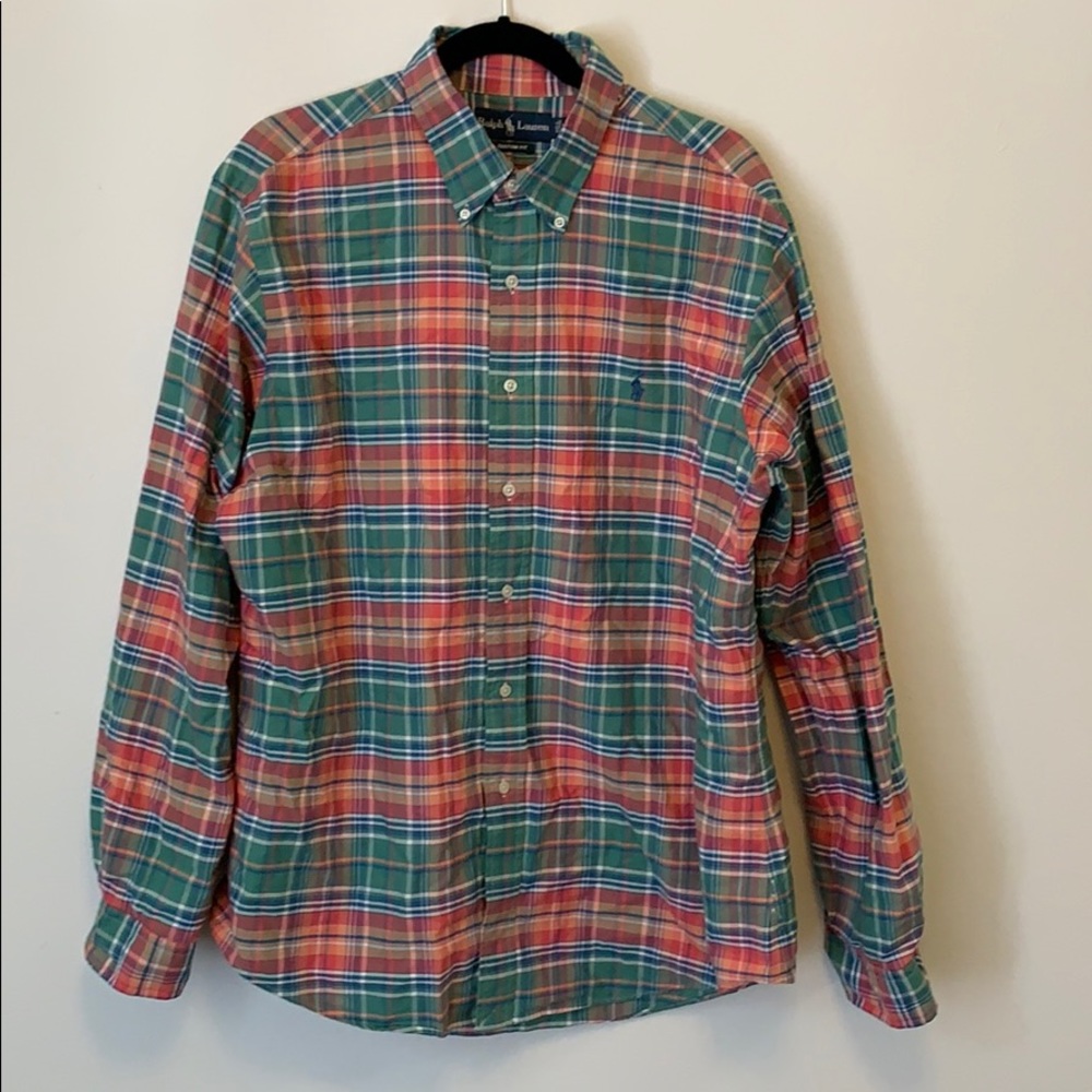 Men’s XL Custom Fit Ralph Lauren Plaid Shirt